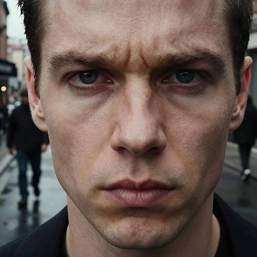 Intense Urban Portrait with Silhouettes