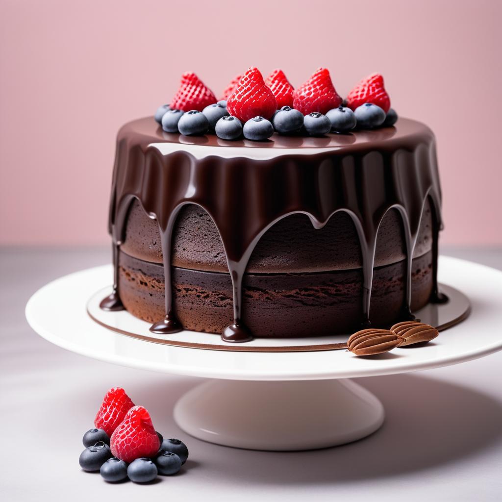 Indulgent Chocolate Cake Close-Up