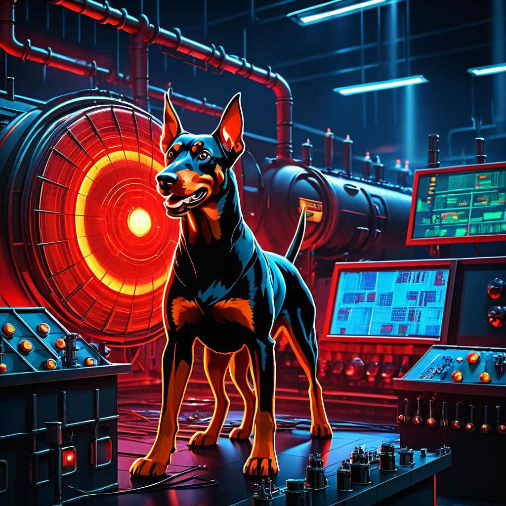 Doberman in a Nuclear Reactor Showdown