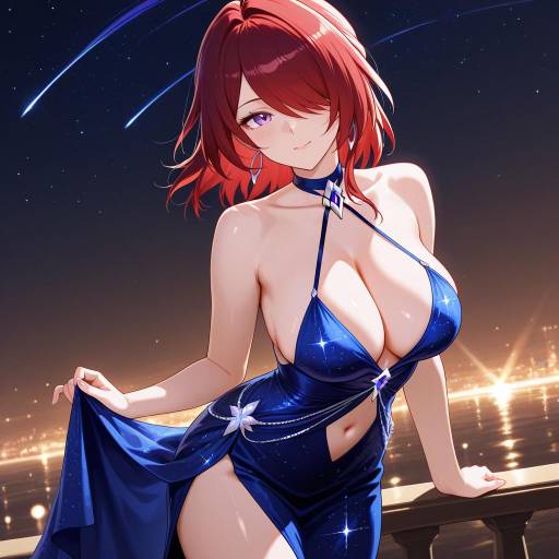 Elegant Cowboy Shot Under Starry Sky