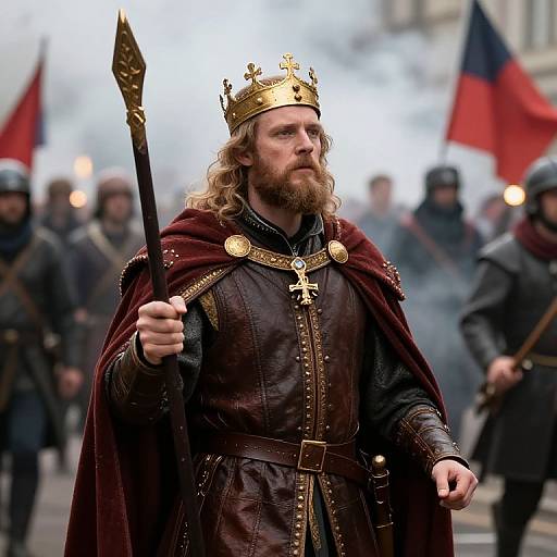 King Clovis Amid Modern Syndicalist Strike