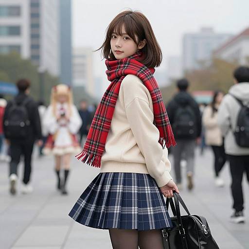 Urban Fashion Portrait of Young Woman