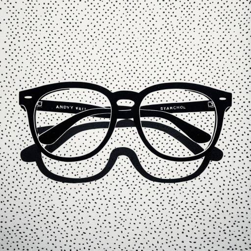 Pop Art Style Eyeglasses Illustration