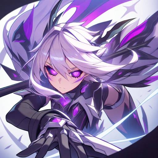 Illustration of Add (elsword), elsword in the style of Rotix