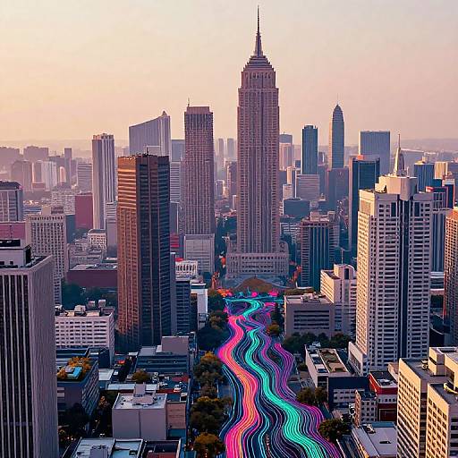 Cyberpunk ControlNet Depth Map Art