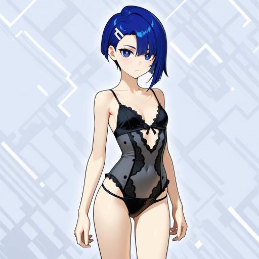 Minimalist Mondrian-Inspired Lingerie Art