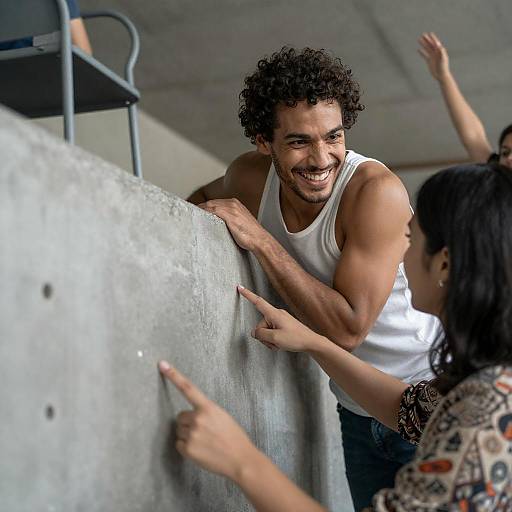 Candid Portrait of Joyful Interaction