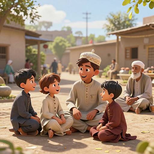 Eid Celebration in Pakistani Village