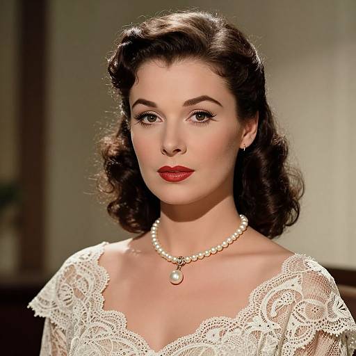 Vintage Hollywood Glamour Portrait