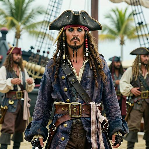 Vibrant Aesthetic Pirate Costume Portrait