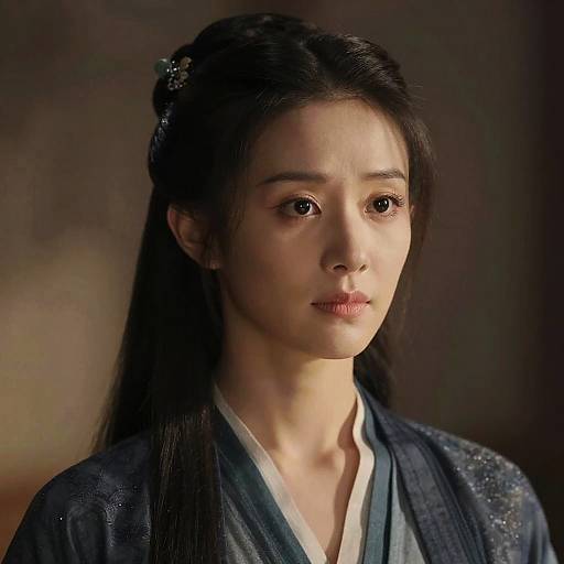 Photorealistic Portrait of Asian Woman in Traditional Clothing