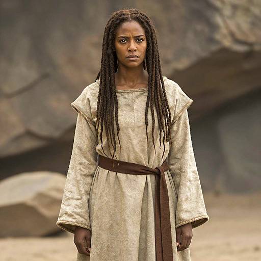 Realistic Portrait of African Woman in Costume