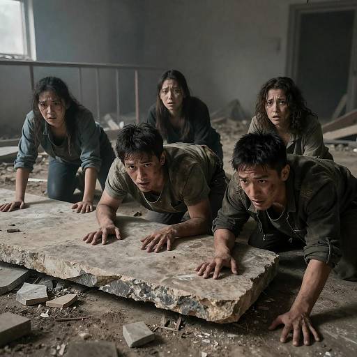 Crawling Through Ruins: A Desperate Scene