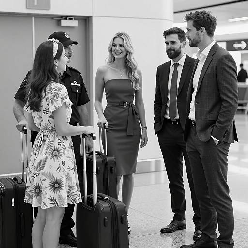 Casual Moments in an Airport Terminal