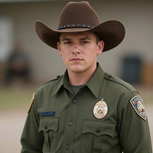 Realistic Sheriff Costume Portrait