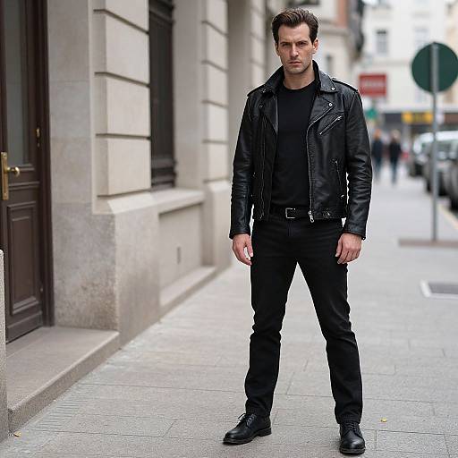 Male Vampire Costume in Leather