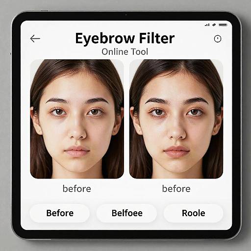 Interactive Eyebrow Transformation Tool