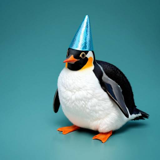 Dancing Fluffy Macaroni Penguin Celebration