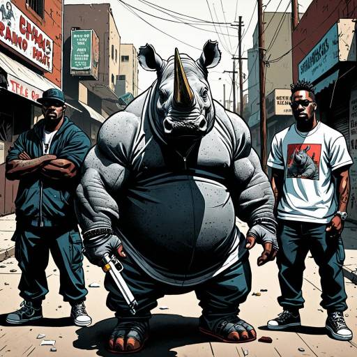 Ruthless Rhino Militia in Urban Street