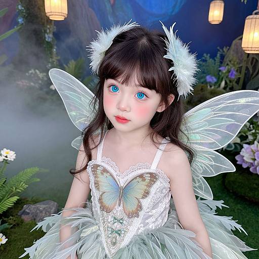 Enchanting Fairy Girl Portrait