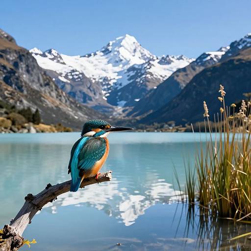 Vibrant New Zealand Kingfisher Scene