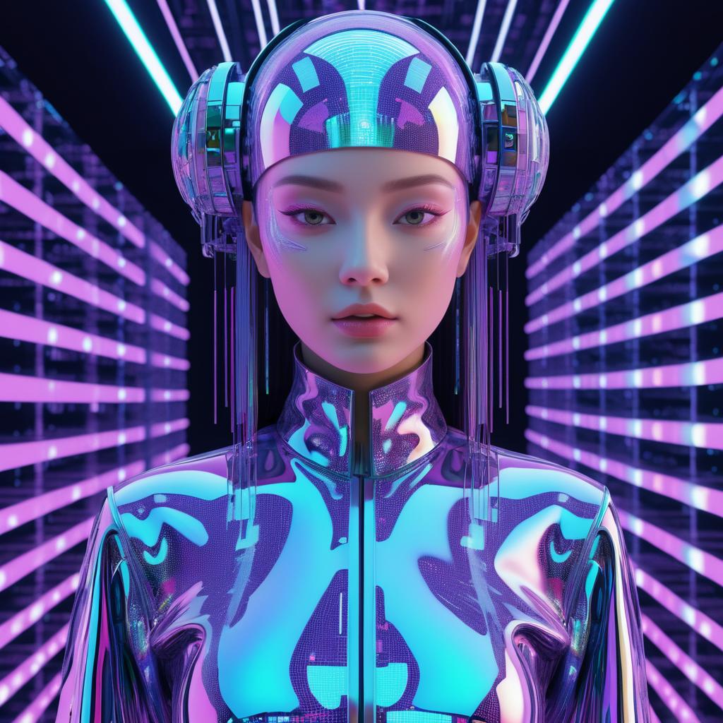 Futuristic Self-Portrait of an AI Entity