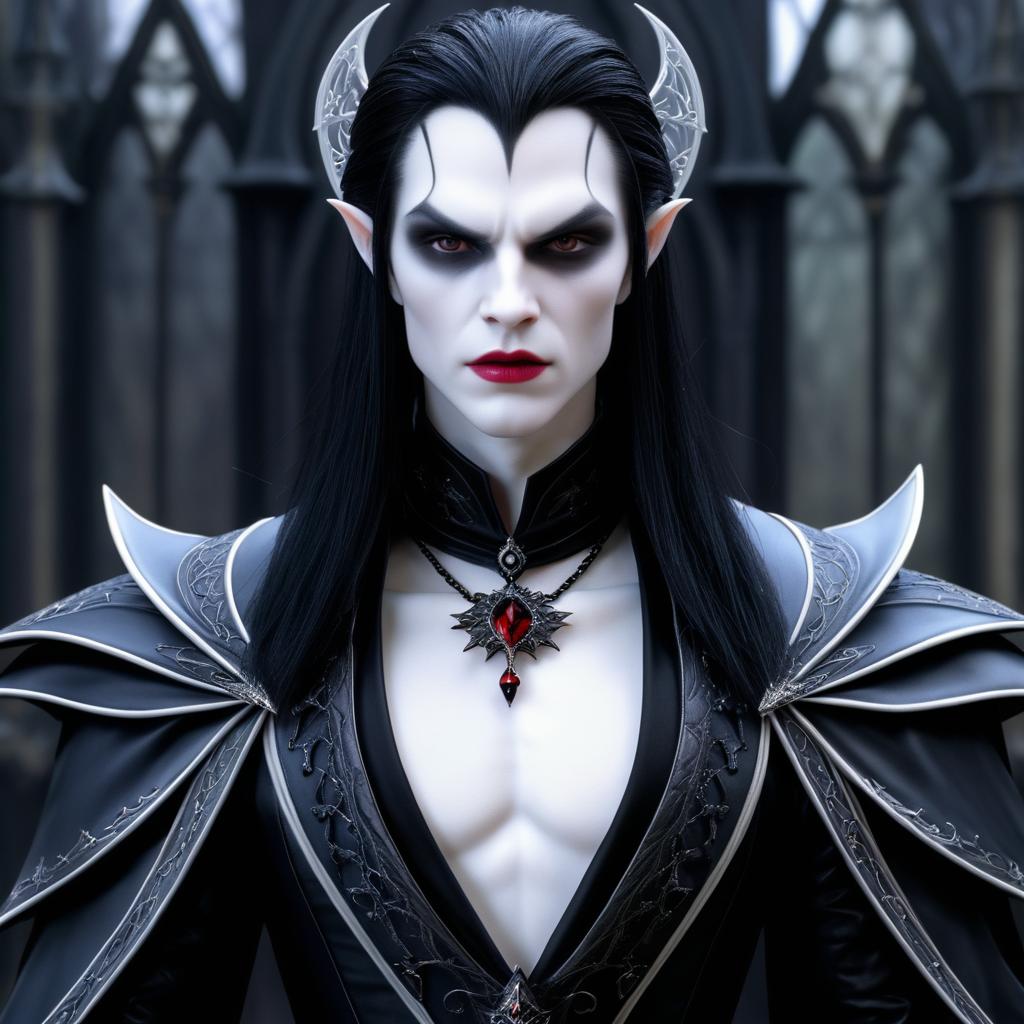 Hyper-Realistic Gothic Vampire Humanization