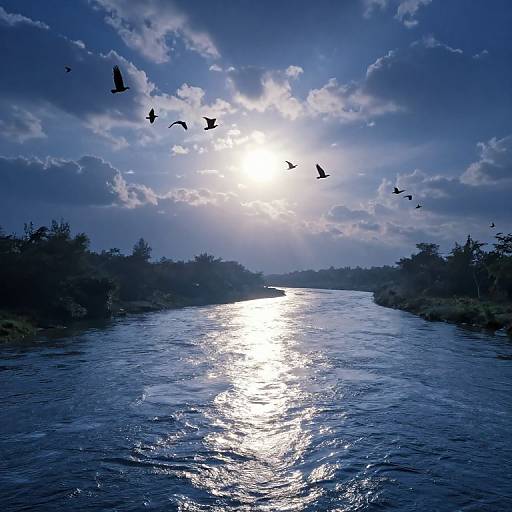 Ethereal Ascending Cosmic River