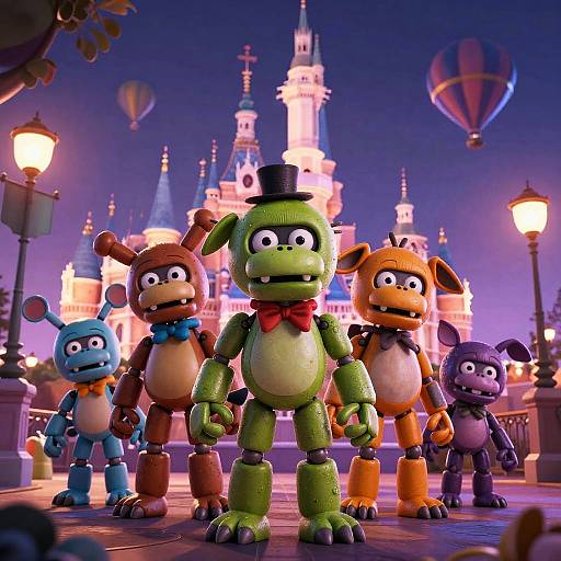 FNAF Disney Animatronics in Whimsical Park