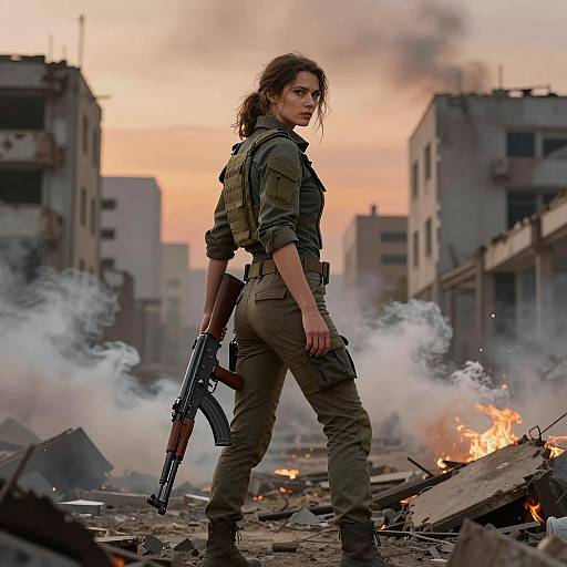 Cinematic Portrait of a Resolute Woman