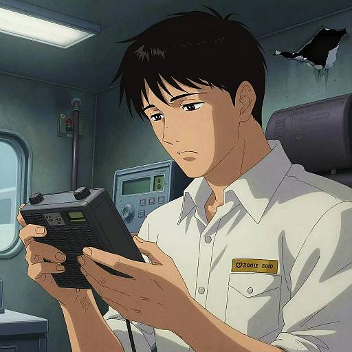 Tragic Radio Operator in War-Torn Post