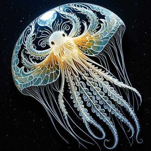 Majestic Phoenix-Jellyfish Hybrid Render Majestic Phoenix-Jellyfish Hybrid Render