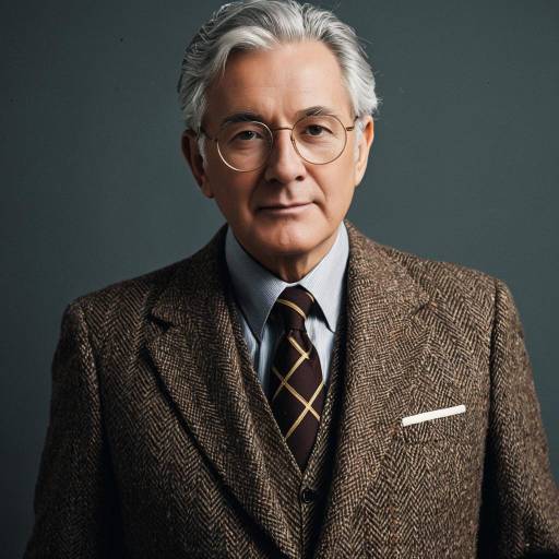 Classic Tweed Cosplay of Senior Gentleman