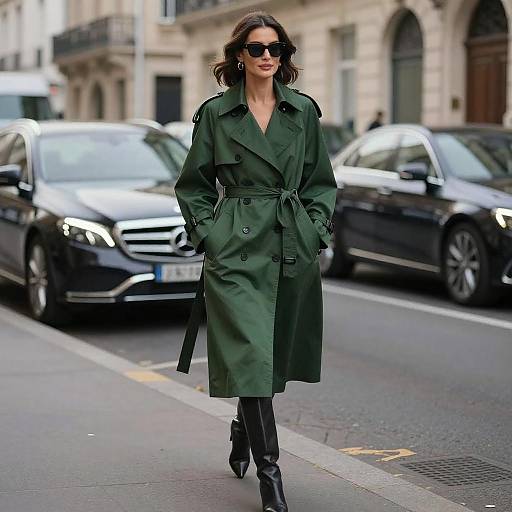 Fashionable Woman in Chic City Setting
