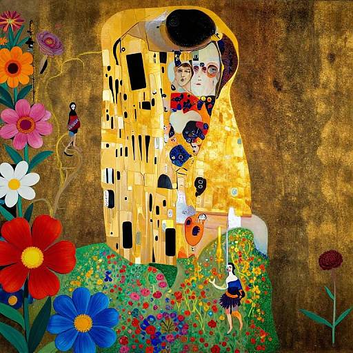 Surreal Garden with Melting Geometry