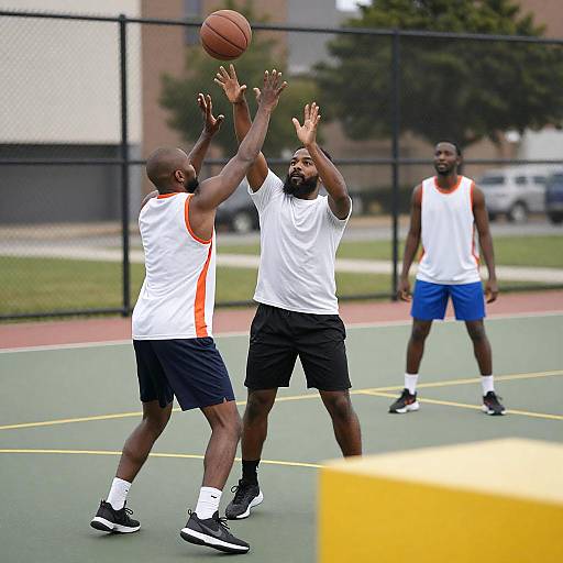 Urban Fast Break: Outdoor Basketball Action