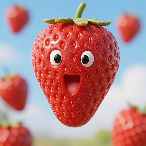 Strawberry Costume Outdoors Solo