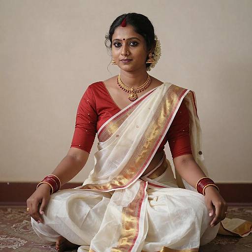 Elegant Indian Woman in Traditional Attire