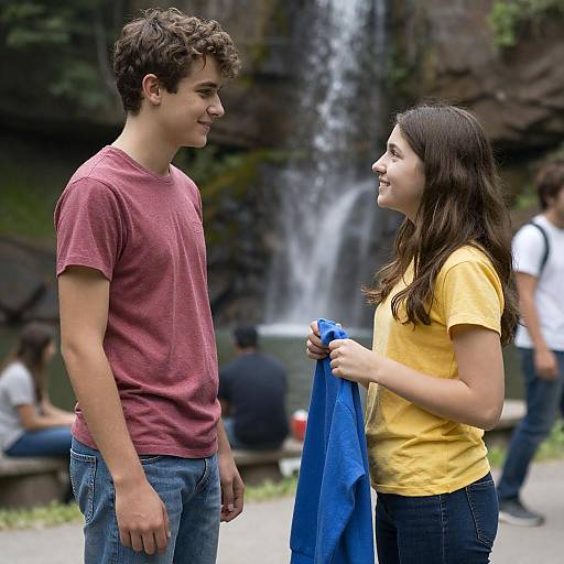 Young Couple Enjoying Nature's Beauty