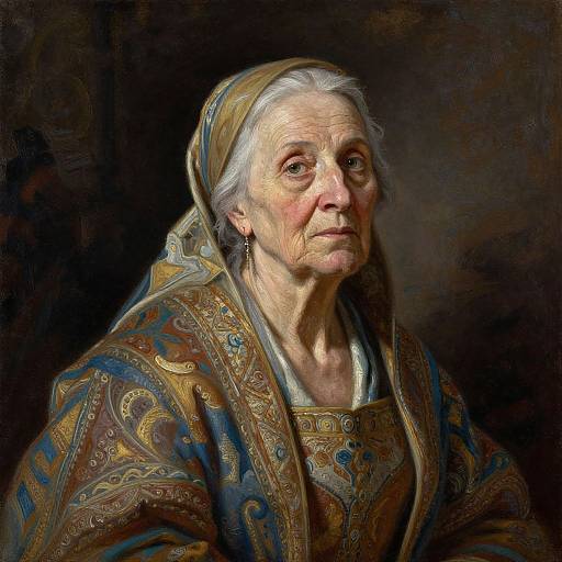 Expressive Portrait of Elderly Woman