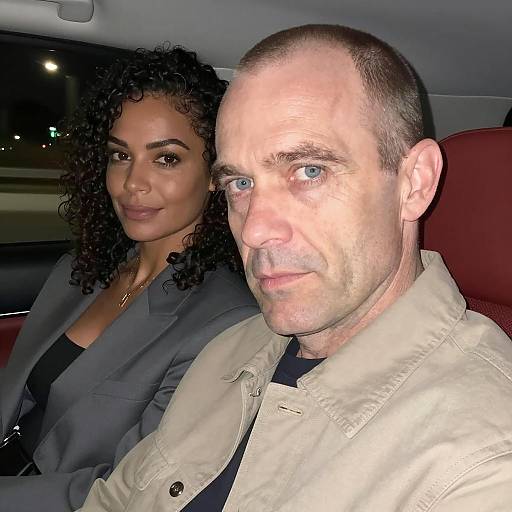 Couple in Car at Night