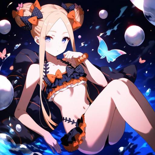 Illustration of Abigail williams (emerald float) (fate), fate/grand order in the style of Nemoto yuuma