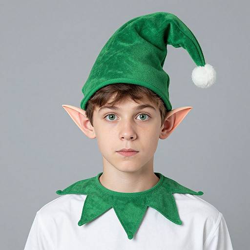 Realistic Funny Elf Costume Portrait