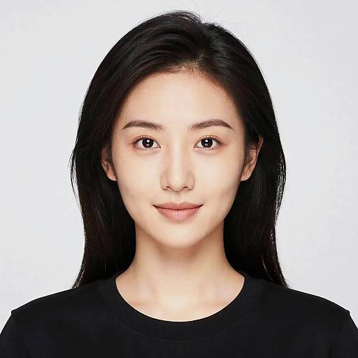 Digital Portrait of Asian Woman