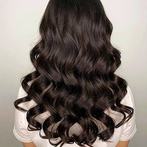 Close-Up of Shiny Curly Hair