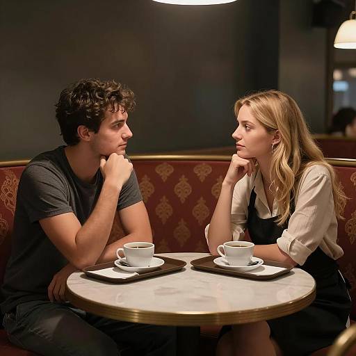 Café Conversations: A Serene Encounter