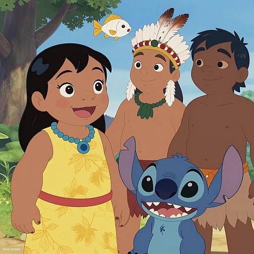 Lilo and Stitch Digital Art Scene