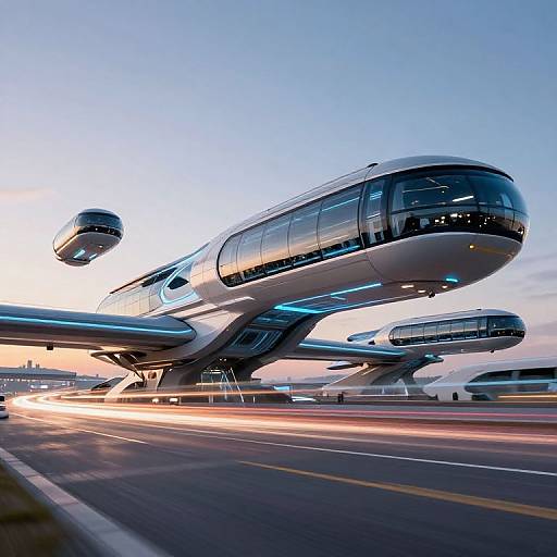 Futuristic Flyspace Transportation Hub