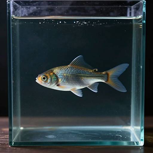Fish Defying Glass Confinement