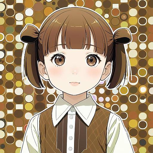 Illustration of Doujima nanako, persona in the style of Baffu